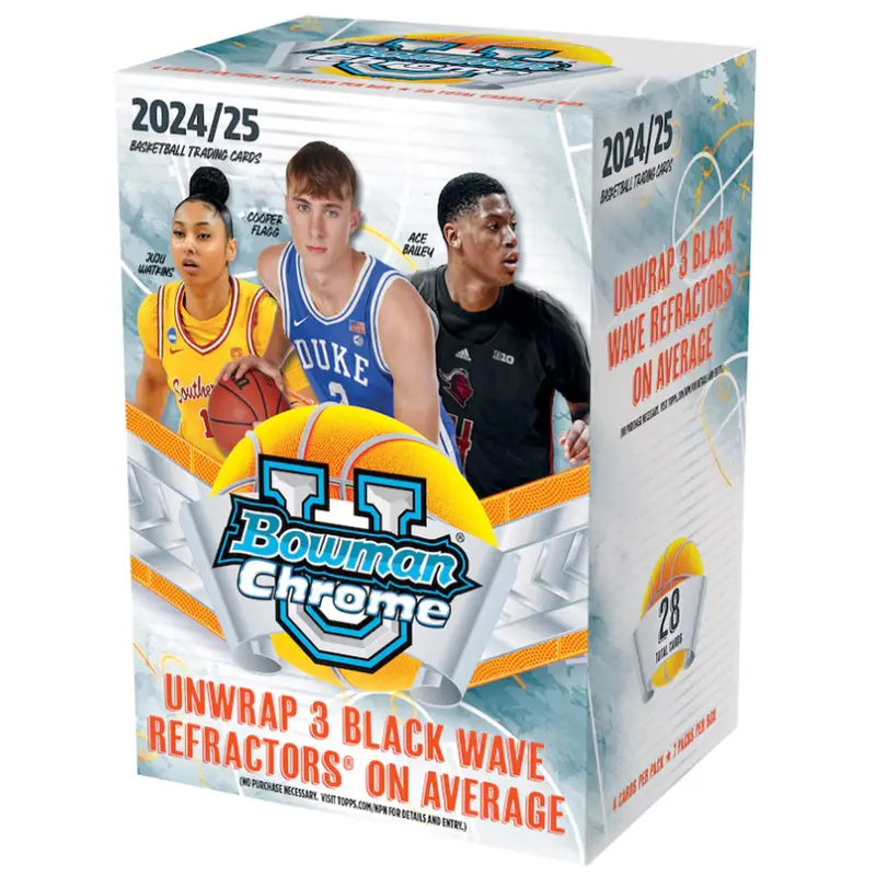 2024-25 Bowman Chrome University Basketball Hobby Blaster