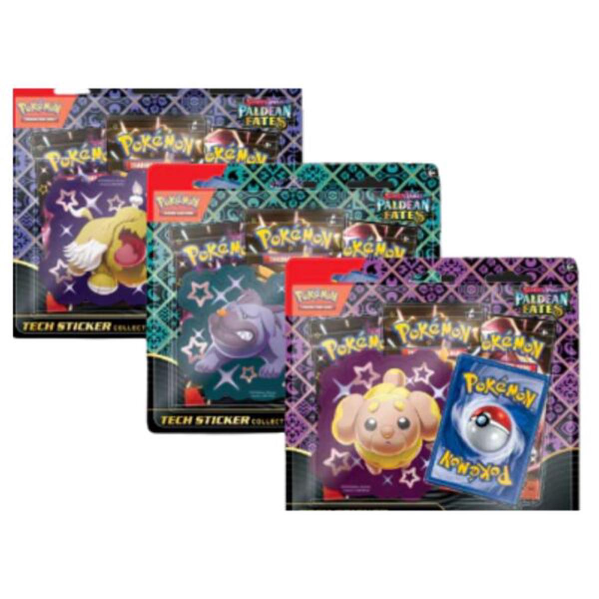 Pokemon TCG: Scarlet & Violet 4.5 Paldean Fates Tech Sticker Collection (Assortment  Includes 1) 290-85613