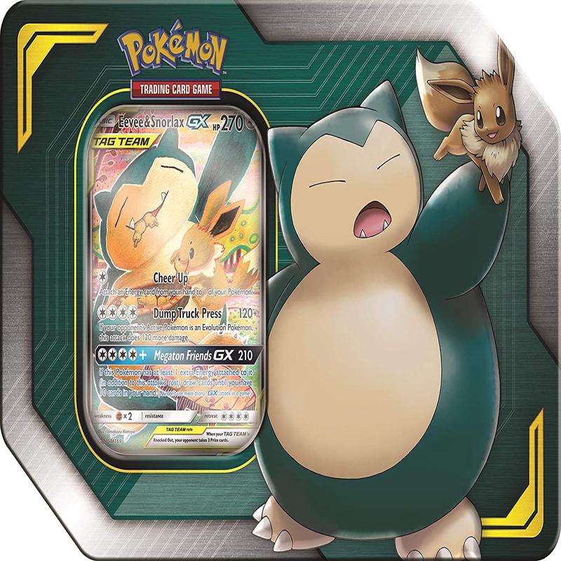[POKEMON TCG] TAG TEAM TIN SNORLAX & EEVEE