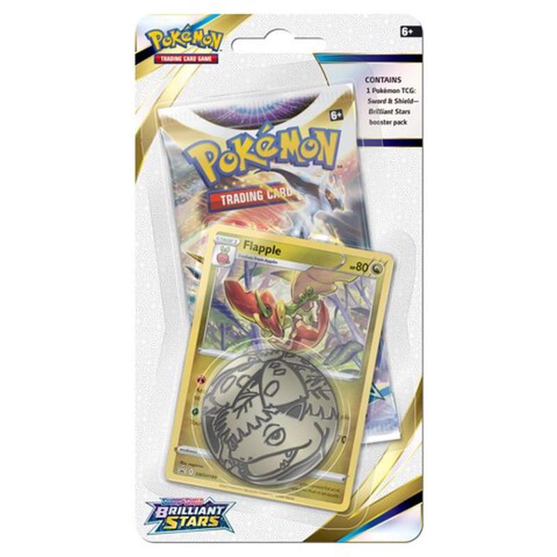 POKEMON BRILLIANT STARS SINGLE BLISTER W/ COIN – TCG, Brand New