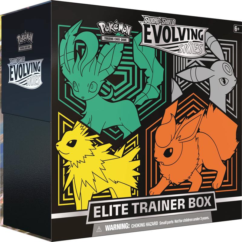 [POKEMON TCG] SWORD AND SHEILD EVOLVING SKIES - ELITE TRAINER BOX - UMBREON, FLAREON, JOLTEON, AND LEAFEON