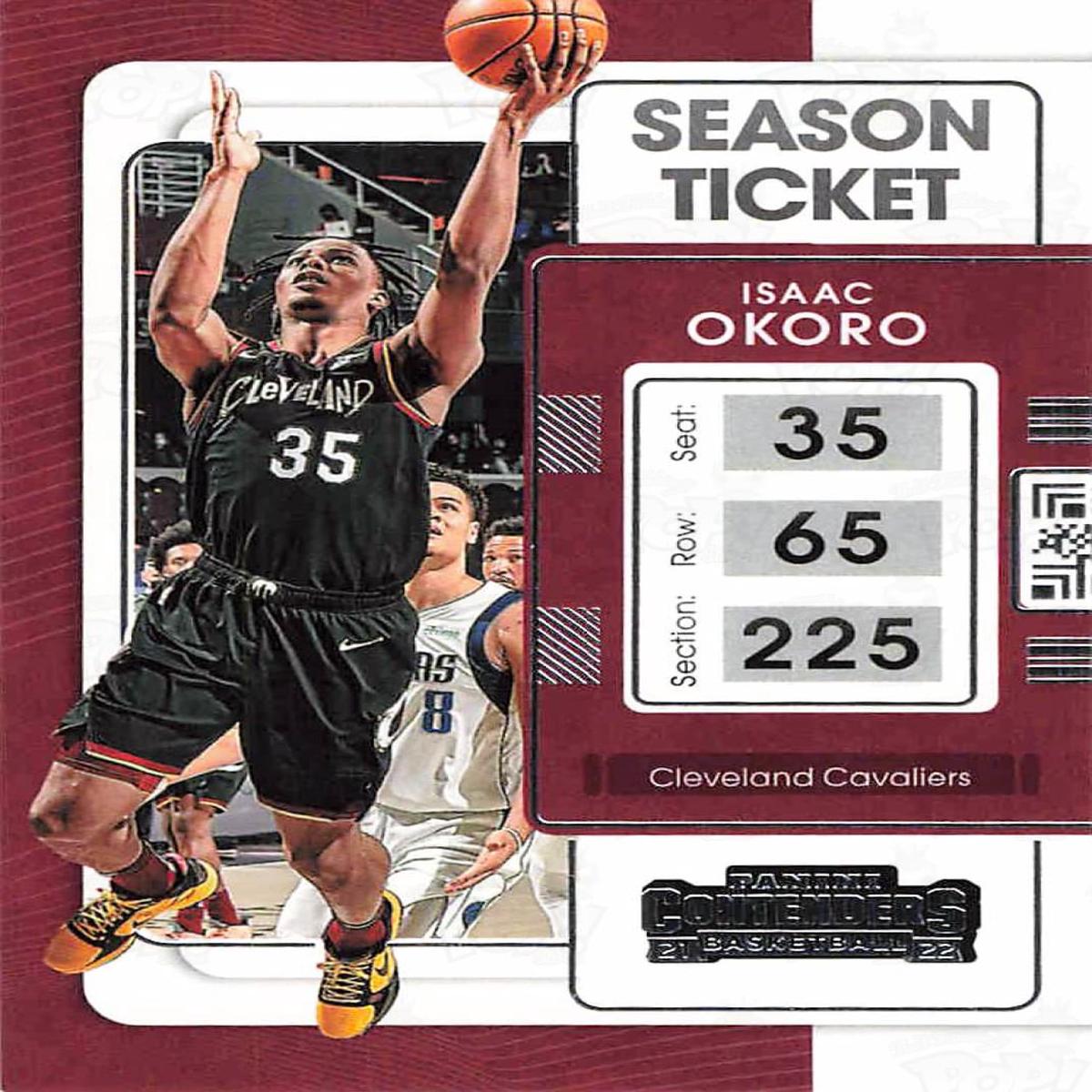 2021-22 Panini Contenders Season Ticket Isacc Okoro
