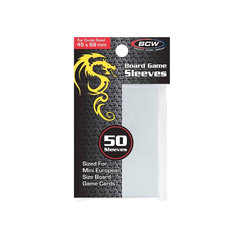 BCW / Monster 1-BG-45X68 Board Game Sleeves Mini European (45mm x 68mm)