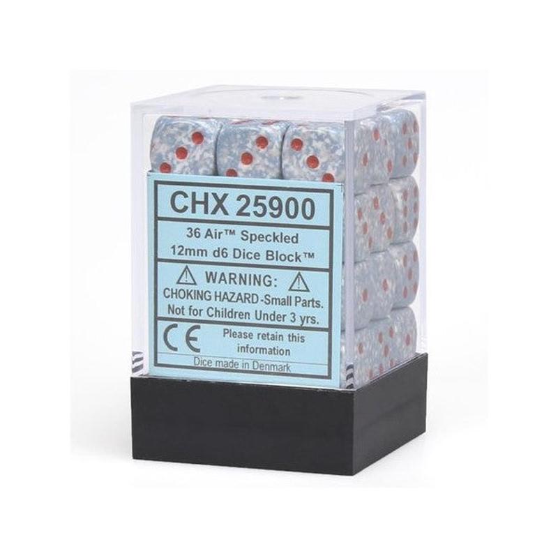 Chessex 25900 Speckled 12mm d6 Air Dice Block (36 dice)