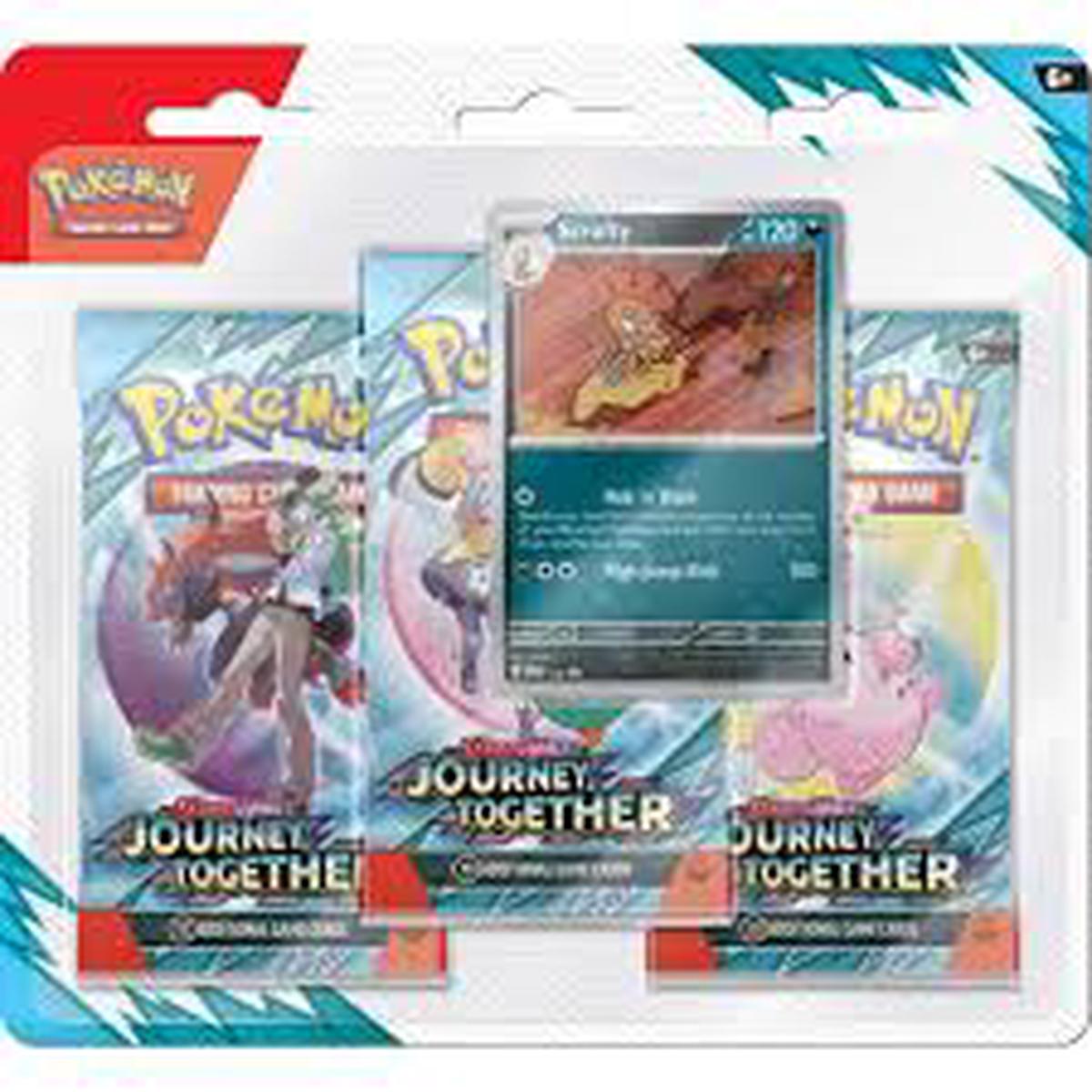 POKMON TCG S&V 9 Journey Together Three Booster Blister Assorted