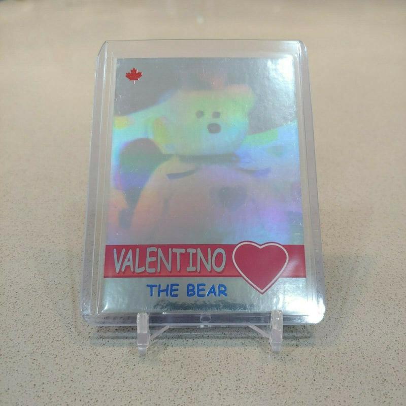 VALENTINO The Bear TY Beanie Babies TRADING CARD - BBOC Series 2 Blue 0127 NM/M