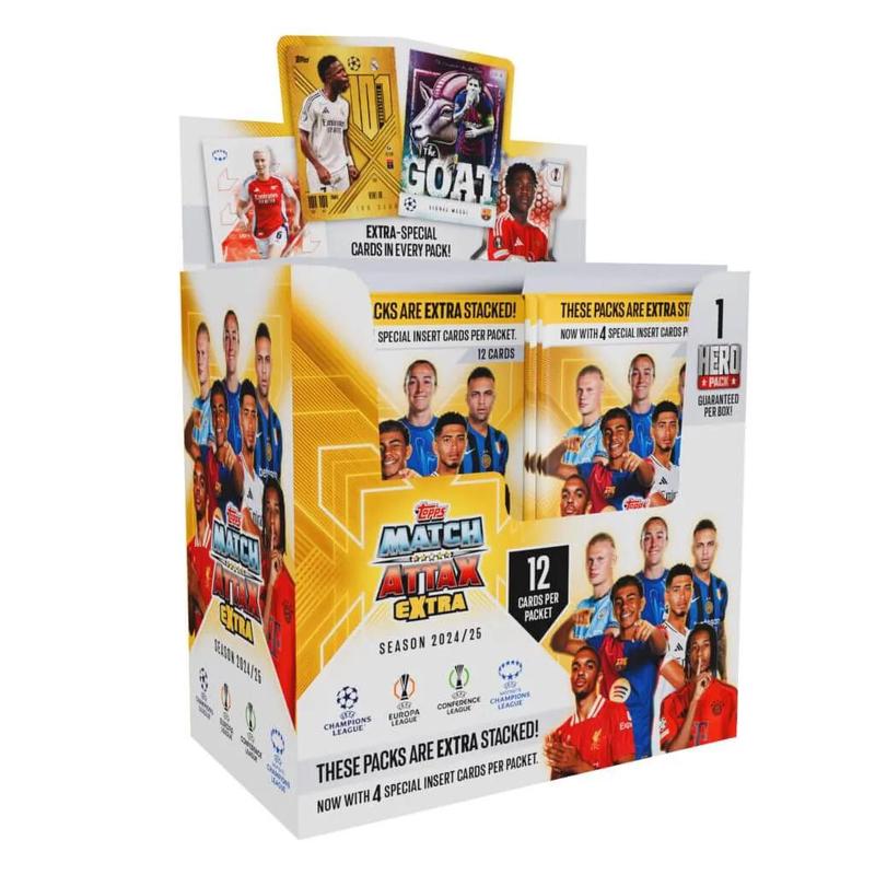 2024-25 Topps Match Attax Extra Champions League Cards BOX (24 Packs Each)