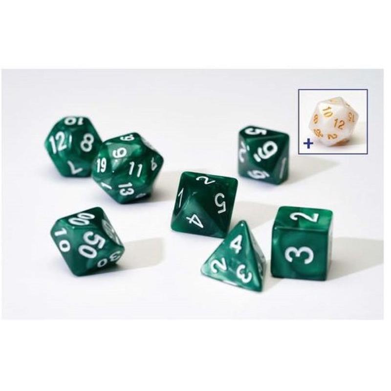 Sirius SIRIUS1-02 Dice Set Pearl Green Acrylic