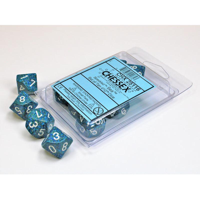 Chessex 25116 Speckled Sea Set of Ten d10s