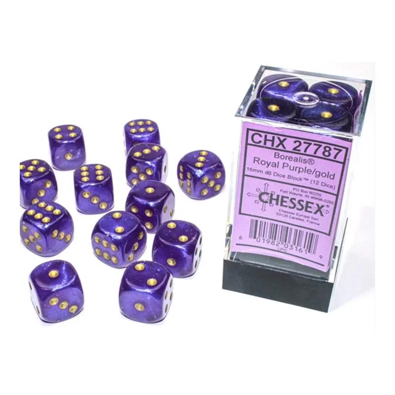 Chessex 27787 Signature 16mm d6 (12 Dice) Borealis Roy