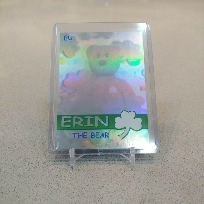 ERIN The Bear TY Beanie Babies TRADING CARD - BBOC Series 2 Blue 0868/1100 NM/M