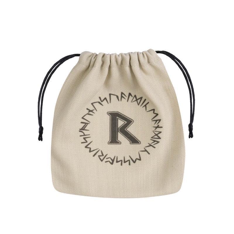Q Workshop BRUN101 Runic Beige & black Dice Bag