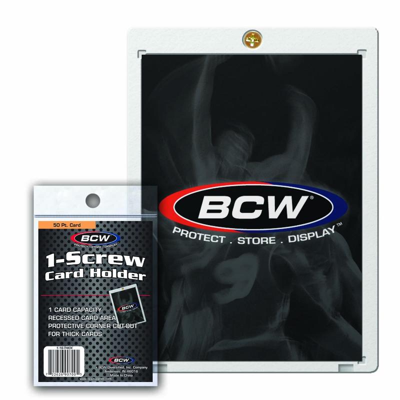 BCW / Monster 1-1S-THICK 1-Screw Thick Card Holder 50pt