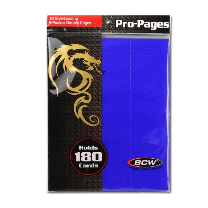 BCW / Monster 1-PRO18S-BLU 18-Pocket Pages Sideloading Blue