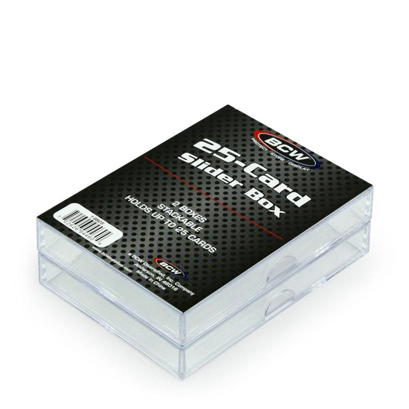 BCW / Monster 1-SB25 2-Piece Slider Box (25) Clear 2 pack
