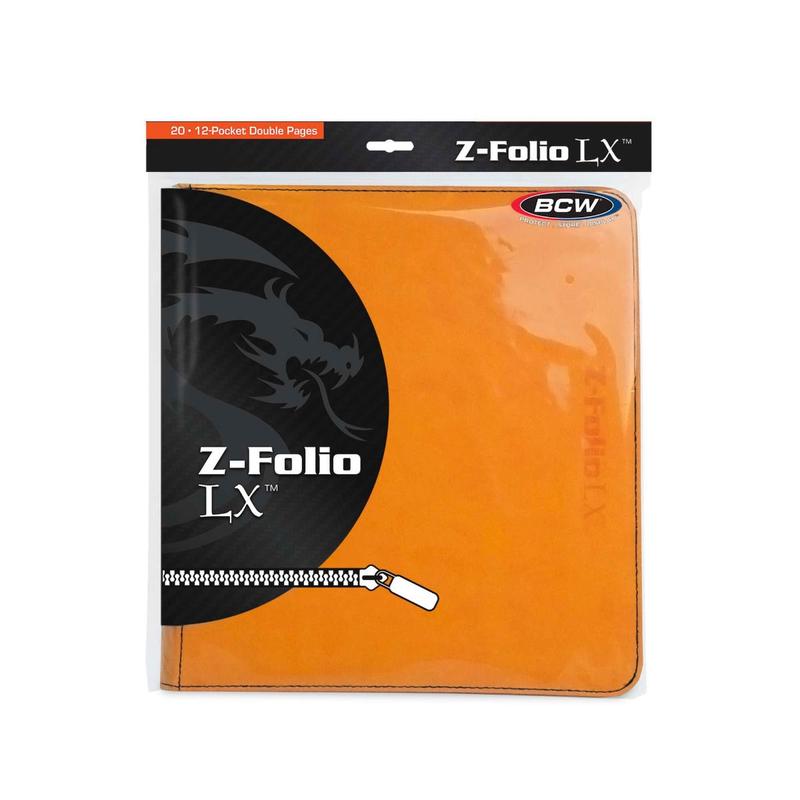 BCW / Monster 1-ZF12LX-ORG Zipper Folio 12-Pocket LX Orange