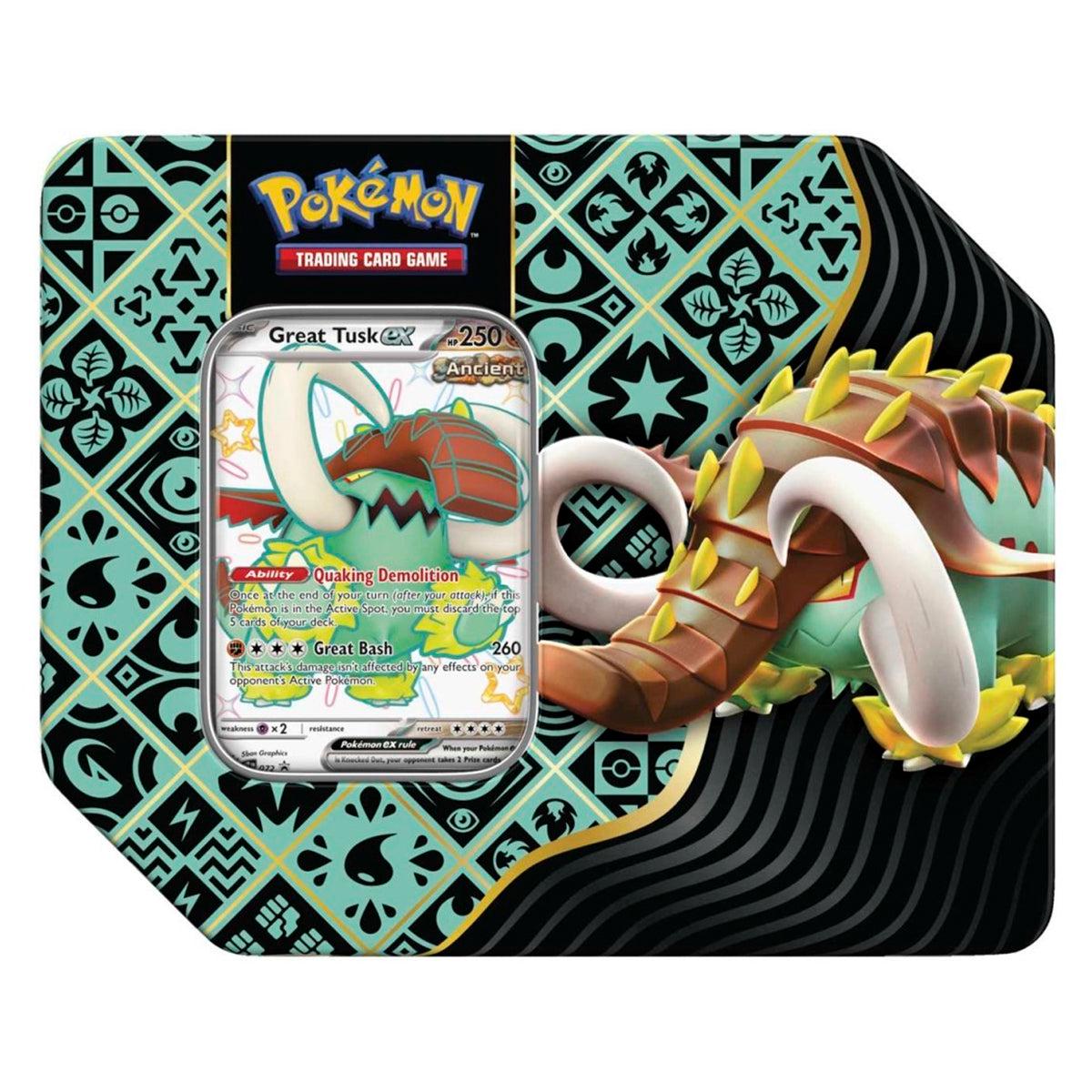Pokmon TCG: Scarlet & Violet 4.5: Paldean Fates Great Tusk Tin