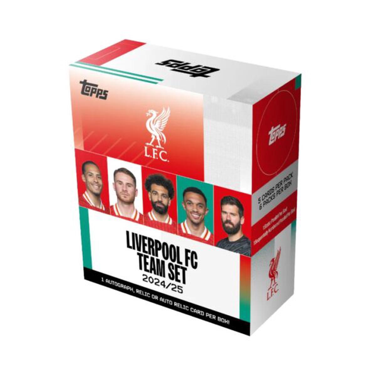 Topps 2024/25 Liverpool FC Team Set Box Football Cards, 073708