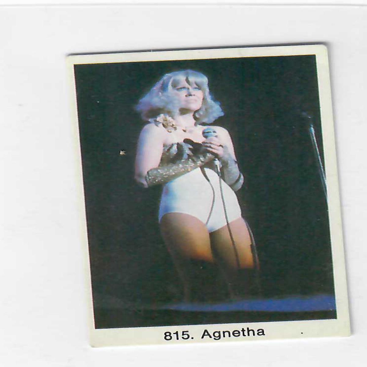 #815 AGNETHA (ABBA) 1978 SAMLARSAKER SWEDISH TRADING CARD