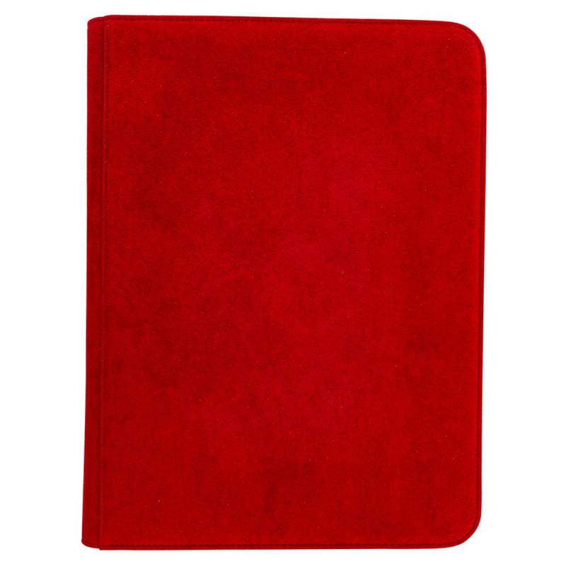 Ultra Pro 15934 Vivid Deluxe 9-Pocket Zip PRO-Binder: Red