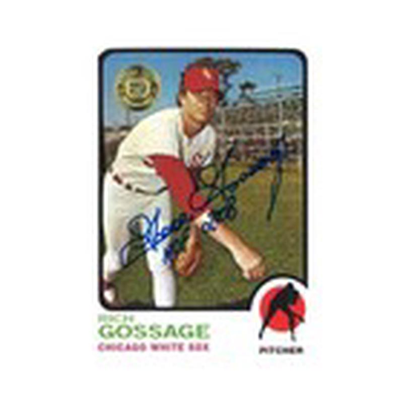 2003 Topps Shoe Box Collection Rich "Goose" Gossage Autograph w/ "HOF 2008" Inscription (CX Auth)