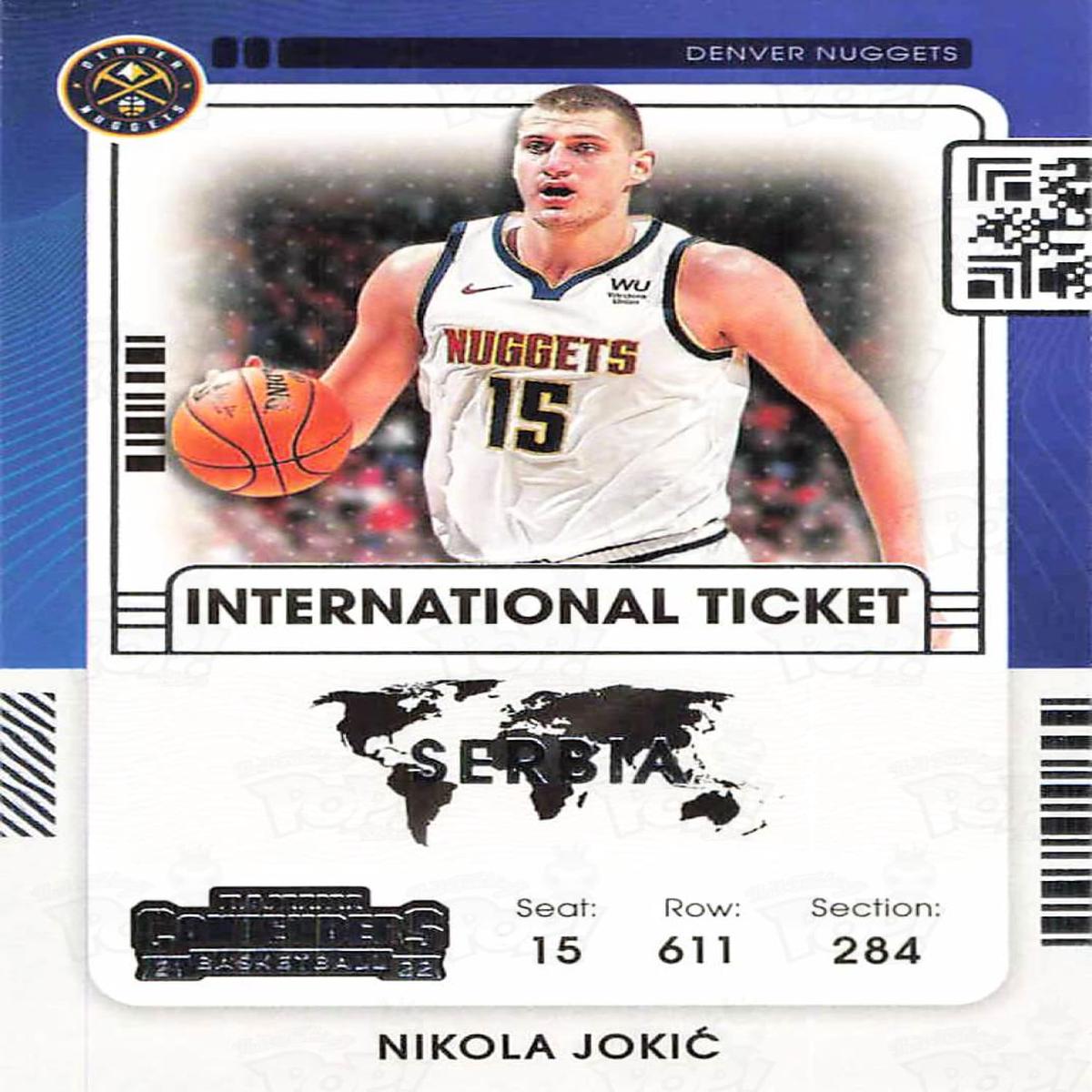 2021-22 Panini Contenders International Ticket Nikola Jokic