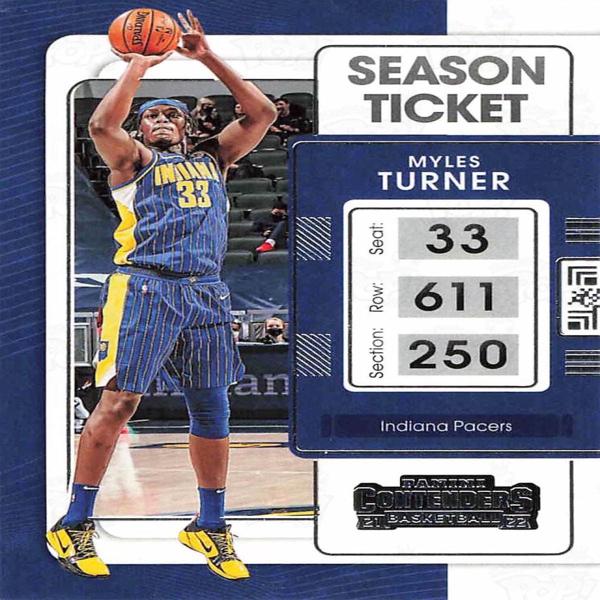 2021-22 Panini Contenders Season Ticket Myles Turner