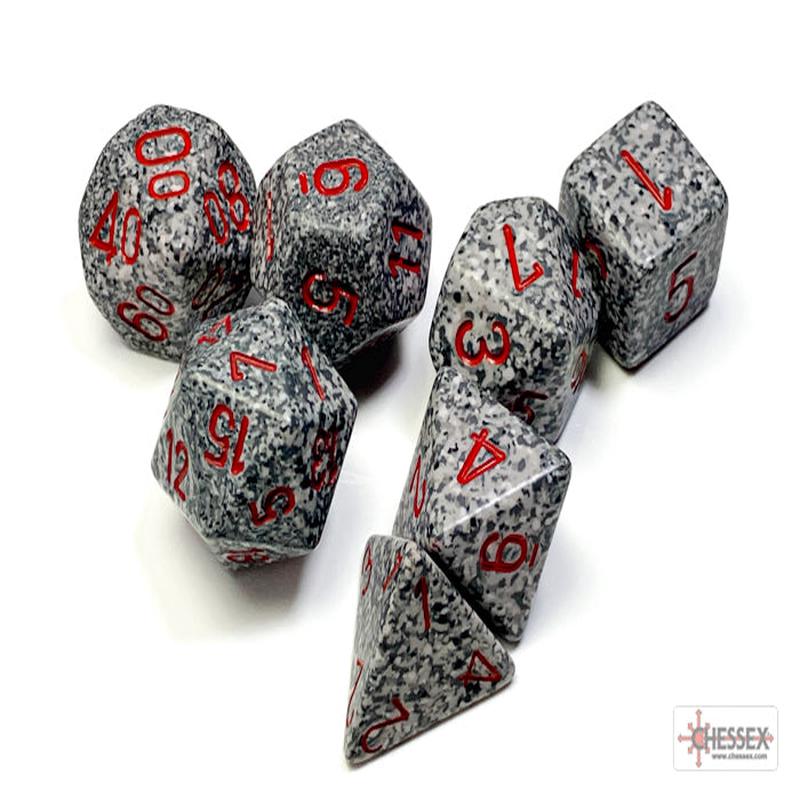 Chessex 25320 Granite Speckled Polyhedral 7-Die Set