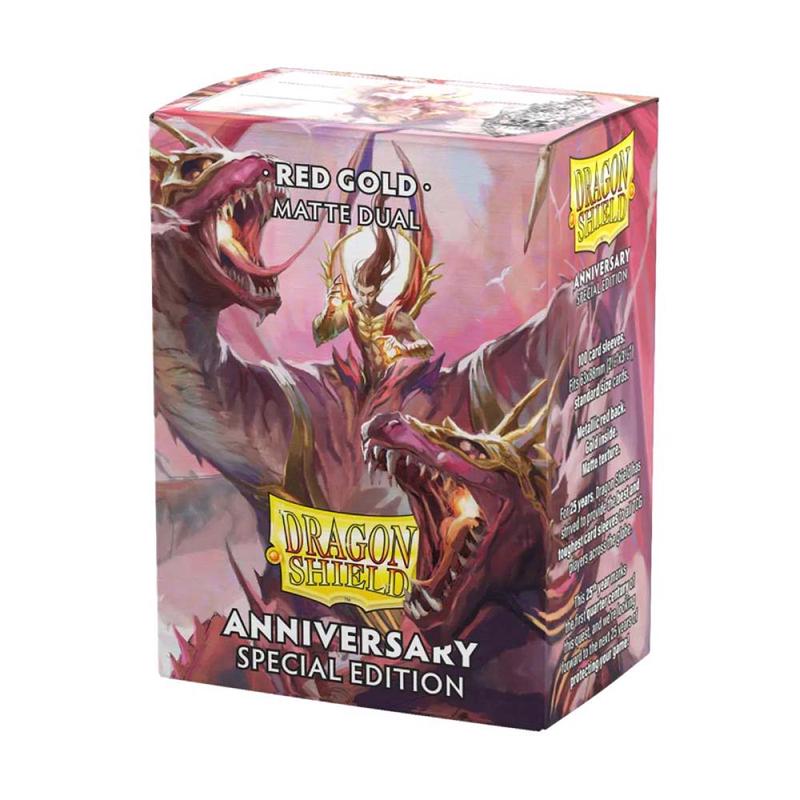 Dragon Shield AT-15065 Sleeves (100) Matte Dual Special Edition Red/Gold