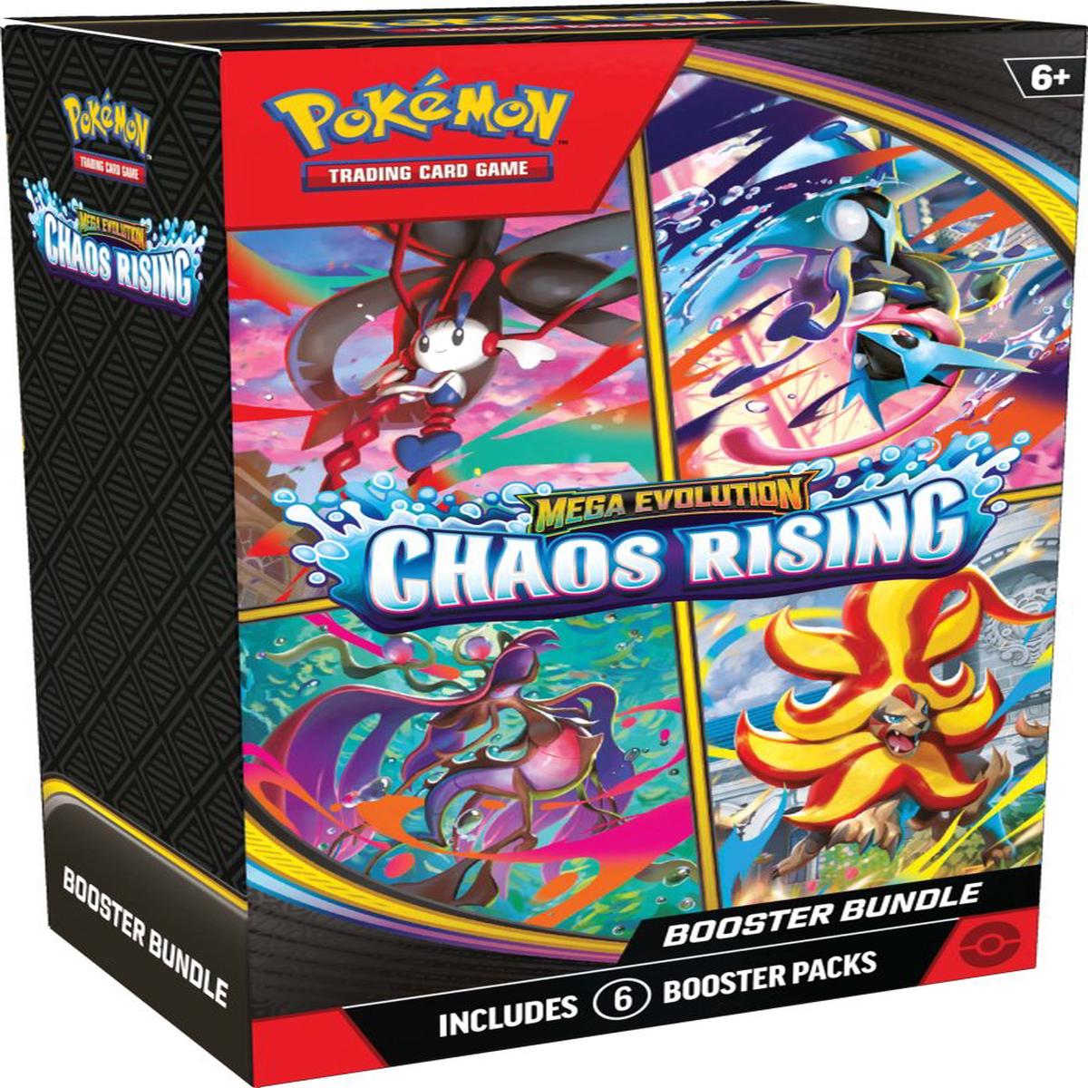 Pokmon TCG: Mega Evolution Chaos Rising Booster Bundle (6 packs)