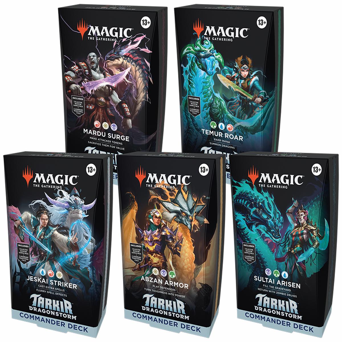 Tarkir: Dragonstorm - Commander decks Full Set of 5 decks