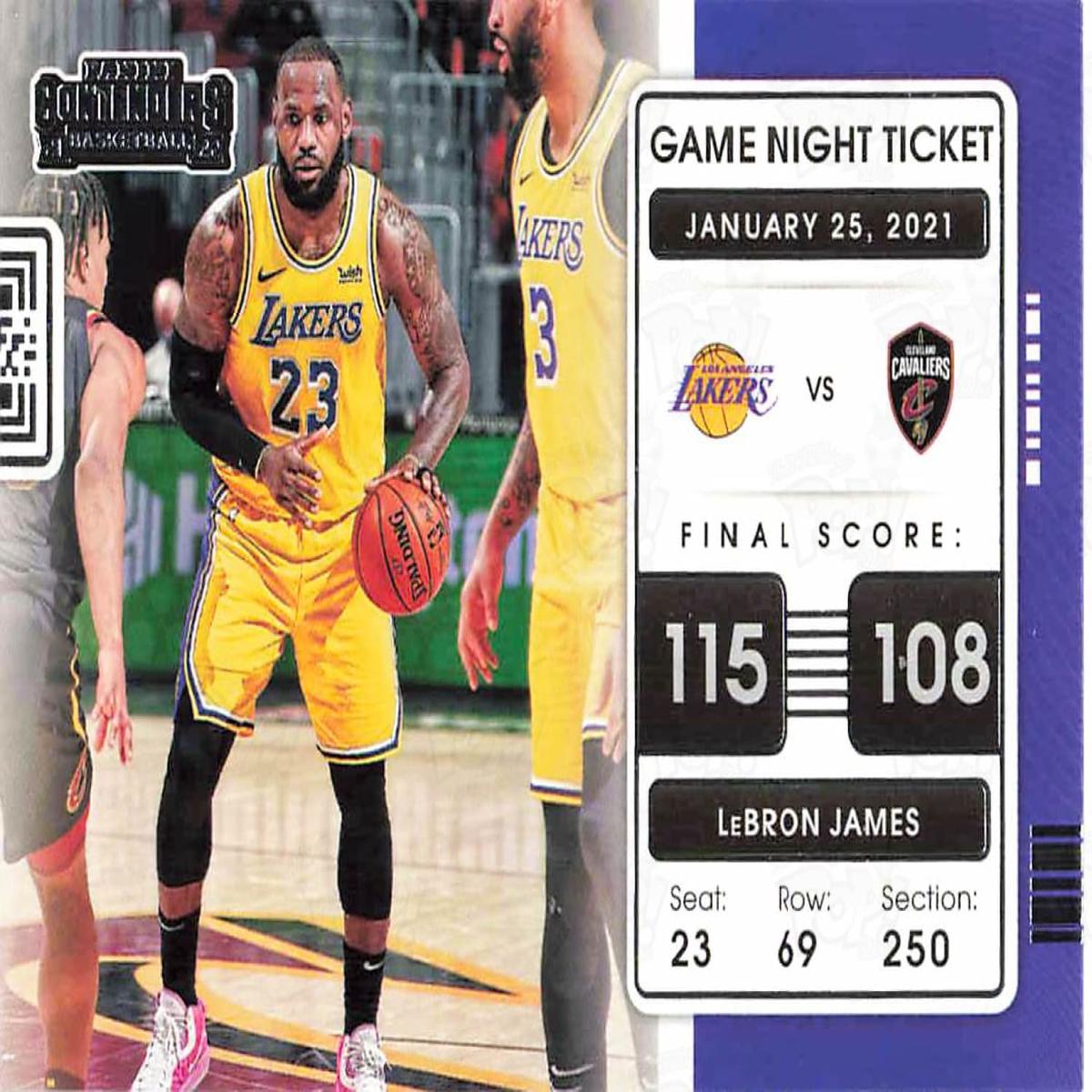 2021-22 Panini Contenders Game Night Ticket LeBron James