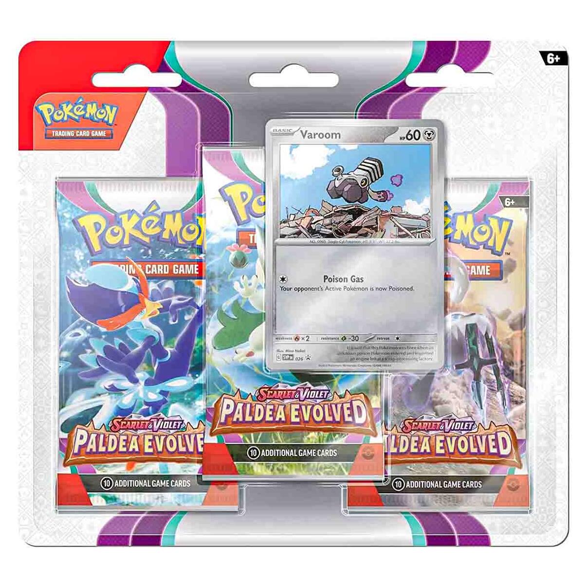 Pokmon TCG: Scarlet & Violet 2: Paldea Evolved 3-Pack Booster Varoom