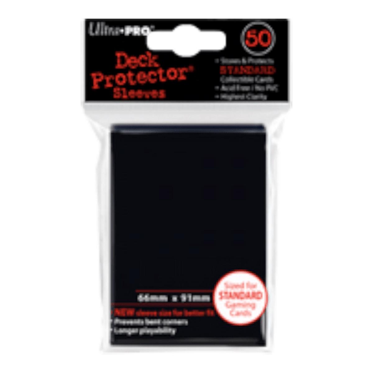 Ultra Pro Black Reg 50pk Protectors
