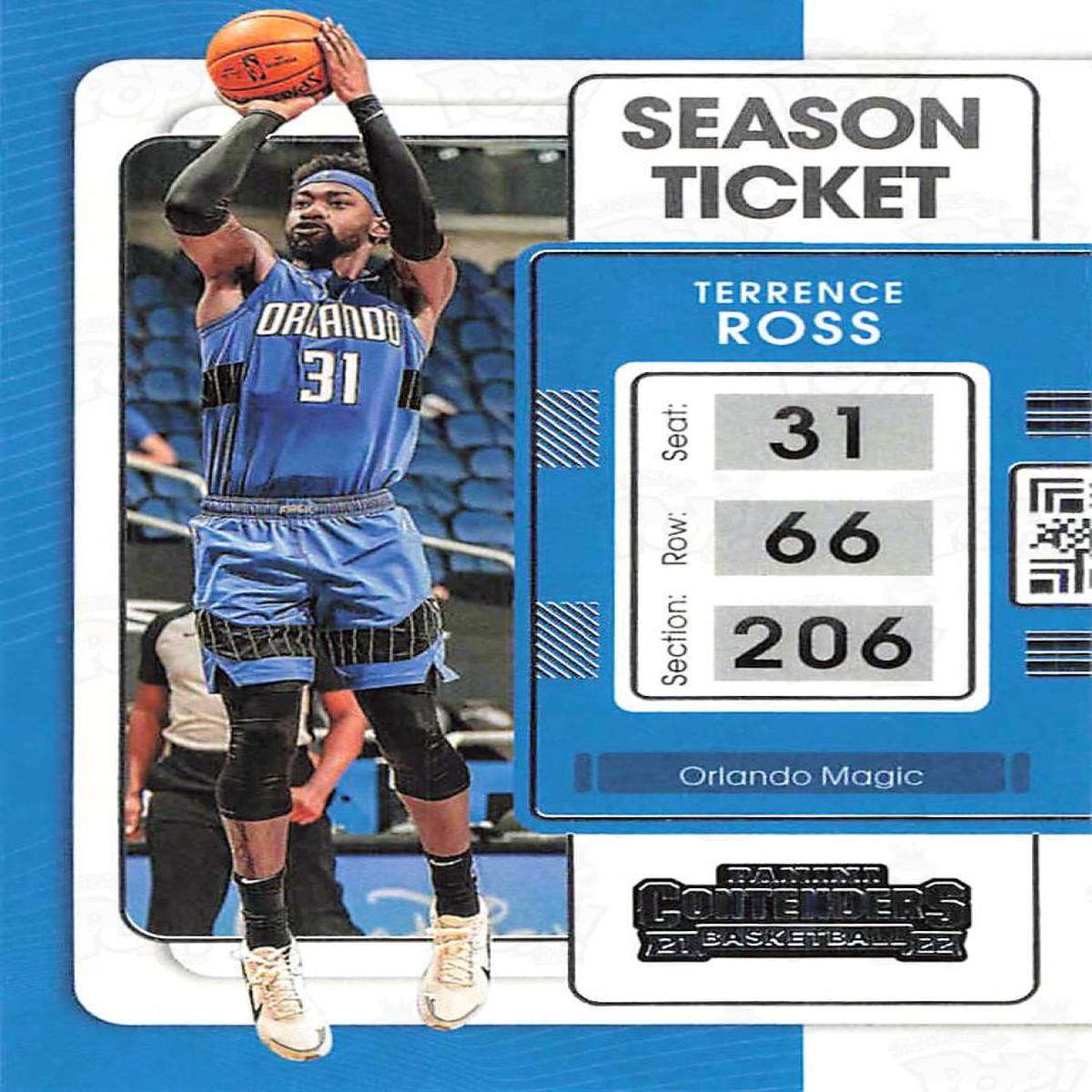 2021-22 Panini Contenders Season Ticket Terrence Ross