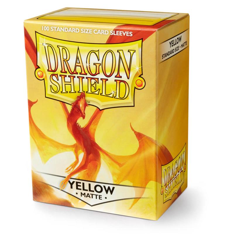 Dragon Shield AT-11014 Sleeves (100) Yellow Matte