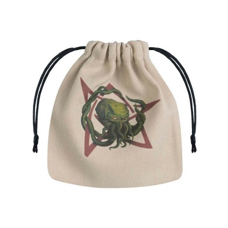 Q Workshop BCTH103 Call of Cthulhu Beige & multicolor Dice Bag