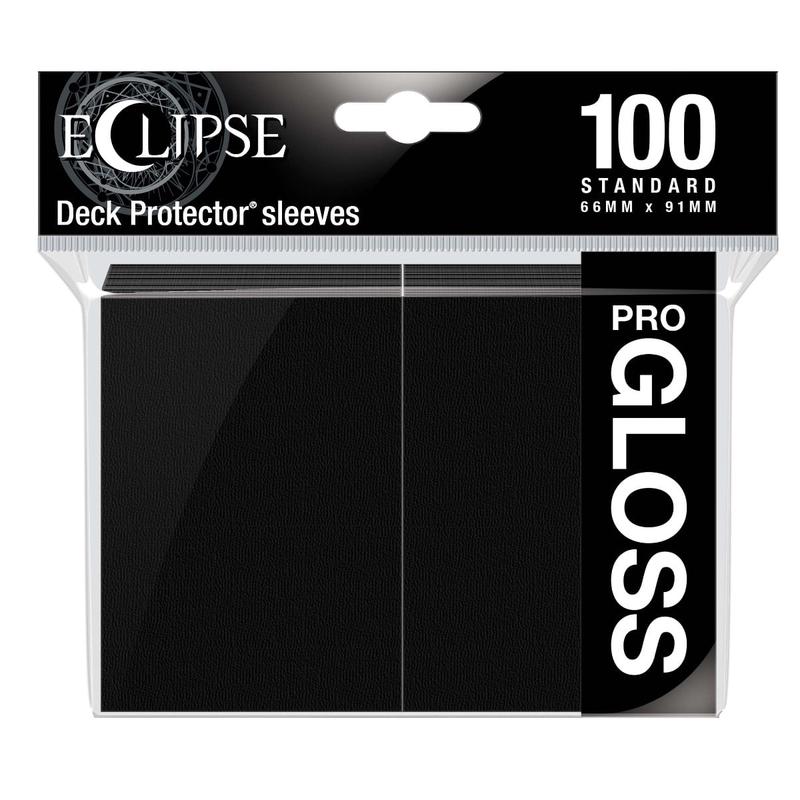 Ultra Pro 15601 Eclipse Gloss Standard Sleeves: Jet Black