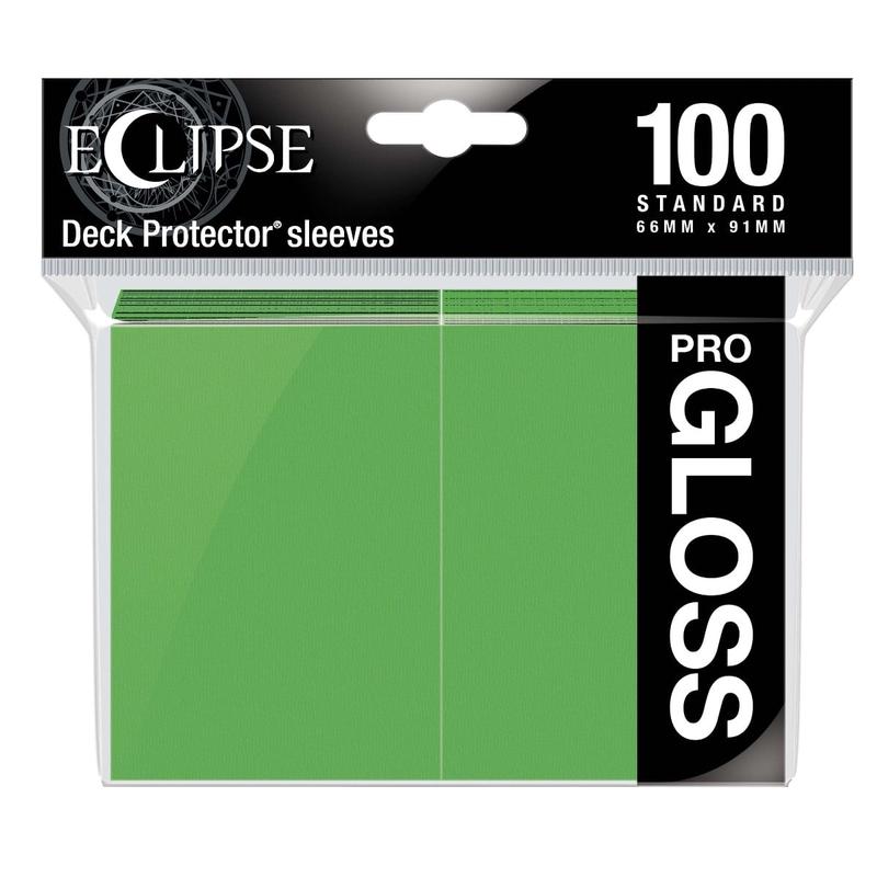 Ultra Pro 15606 Eclipse Gloss Standard Sleeves: Lime Green