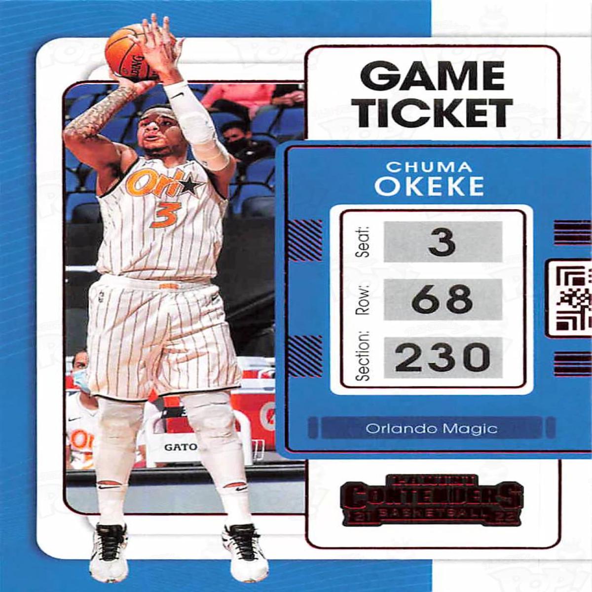 2021-22 Panini Contenders Game Ticket Chuma Okeke
