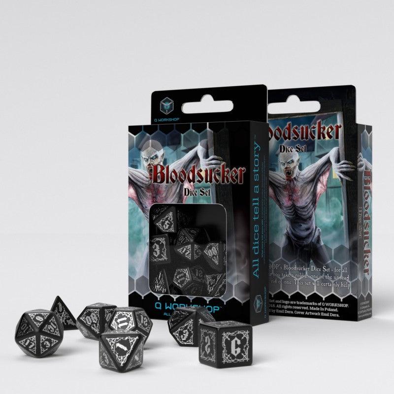 Q Workshop SBSU01 Bloodsucker Black & silver Dice Set