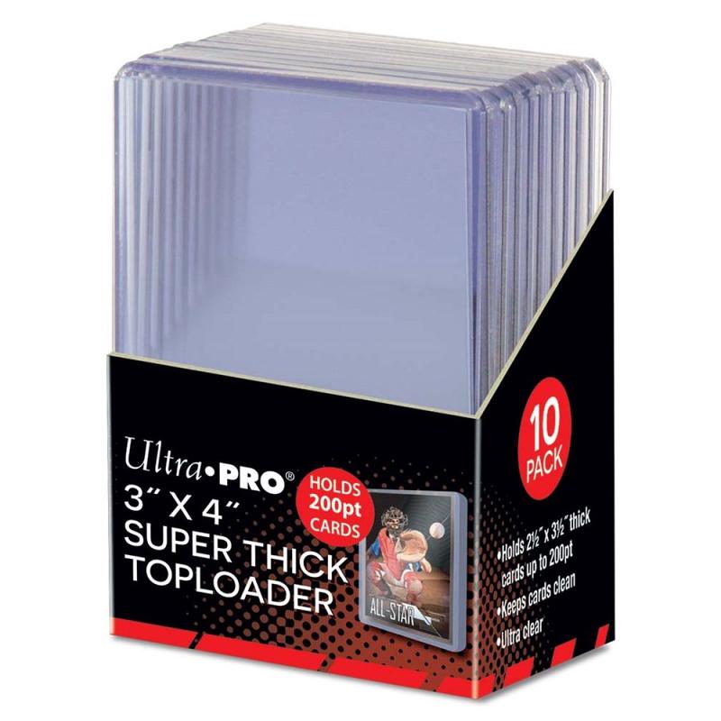Ultra Pro 15286 3" x 4" Super Thick Toploader 200PT (10ct)