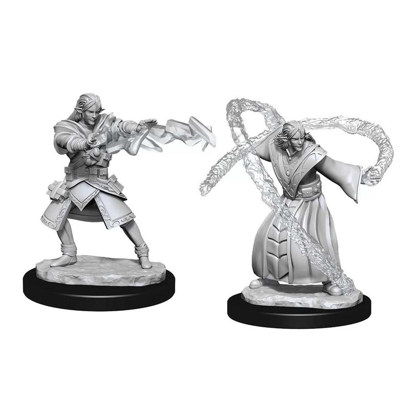 WizKids 90140 D&D Nolzurs Marvelous Miniatures: Elf Wizard Male