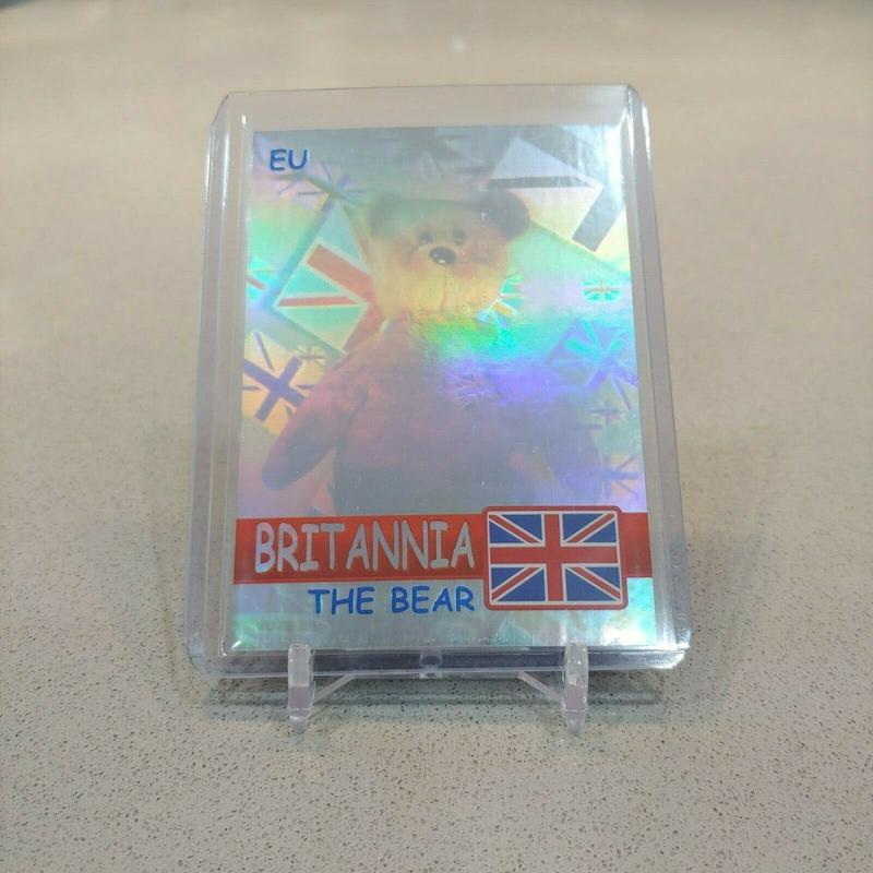 BRITANNIA The Bear TY Beanie Babies TRADING CARD - BBOC Series 2 Blue 0776 NM/M
