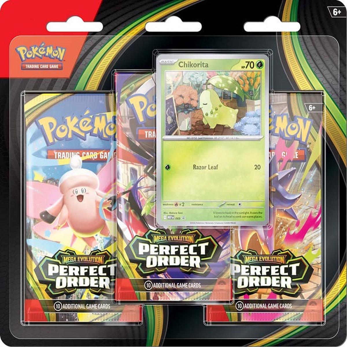 *Pre-order* Pokemon TCG: Mega Evolution Perfect Order 3-Booster Blister (27th March)