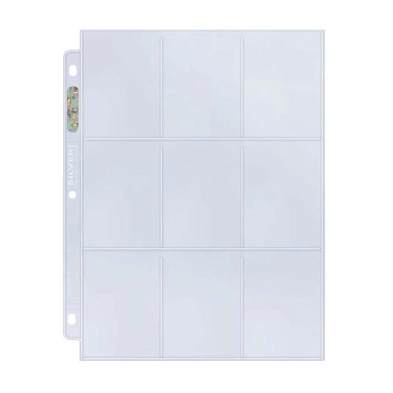Ultra Pro 81442 9-Pocket Silver Series Page for Standard