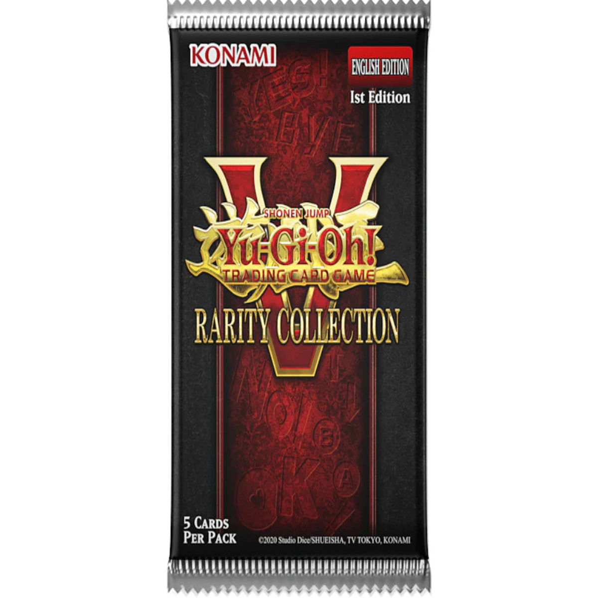 Yugioh - Rarity Collection 5 Sleeved Booster Pack 1st Edition