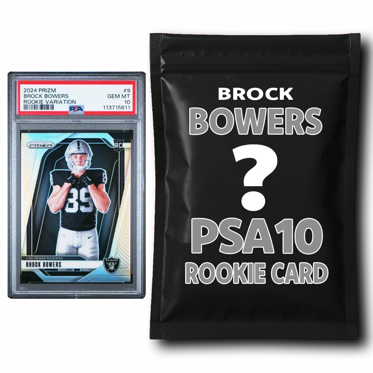 Brock Bowers PSA 10 Graded Football Rookie Card Mystery Pack