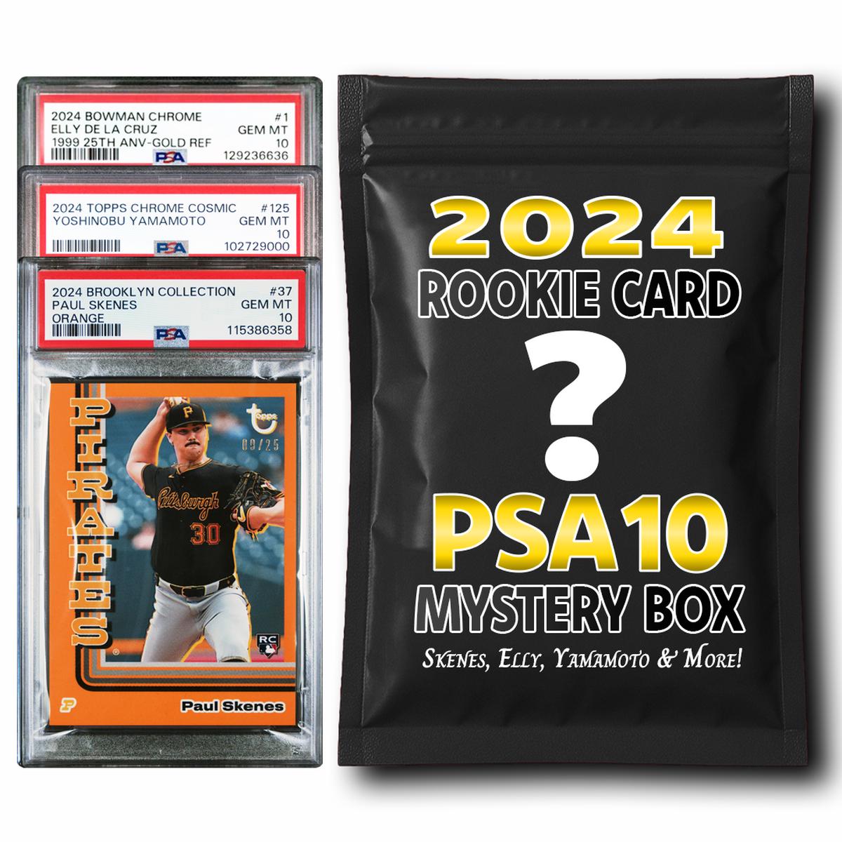 PSA 10 Graded 2024 MLB Baseball Rookie Card Mystery Box (Skenes, Elly, Holiday & More!)