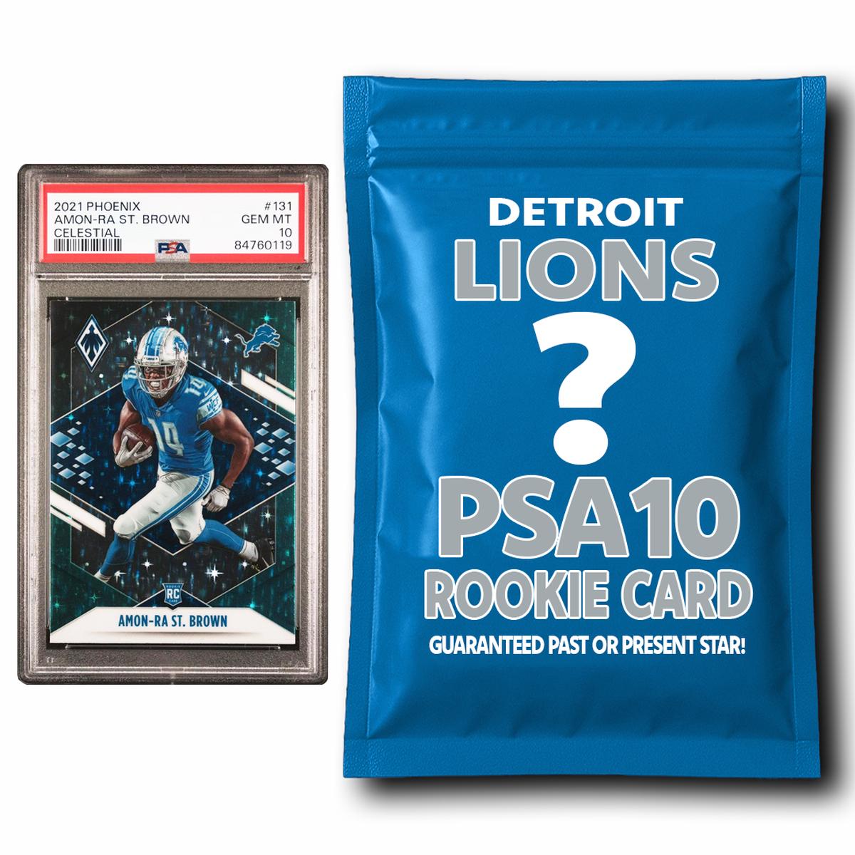 Detroit Lions PSA 10 Graded Rookie Card Mystery Pack